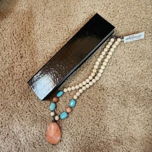 NWT Stone-Bead Necklace